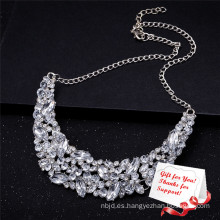 Encantador de moda elegante Crystal Sparkling Formal Wear Matching Accesorios Joyas Collar Regalos